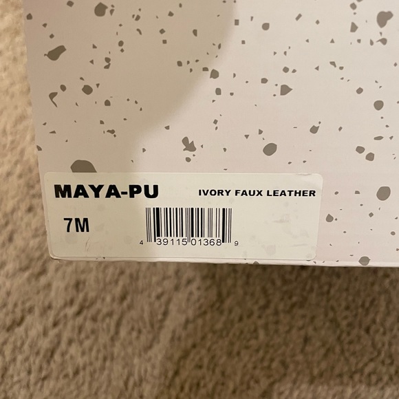 White "Leather" Mules - Picture 2 of 4